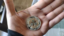 Mejor 1 Uds en onda moneda XRP CRYPTO conmemorativa onda XRP los coleccionistas de arte de la moneda regalos