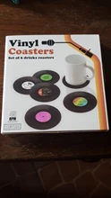 Drink Coaster Table-Mats Nonslip-Pads Coffee-Mug-Cup Vinyl Record Heat-Resistant Creative