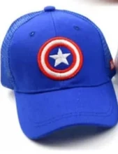 Gorra de béisbol de Hip Hop de Sol de Capitán América para niño, sombreros para niño o niña, gorras de rejilla con cierre en la parte trasera para niño