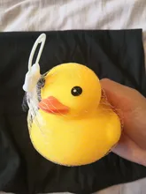Pato lindo bebé baño juguetes Squeeze animales pato de juguete de goma BB baño juguete raza juguete pato amarillo de goma de juguetes clásicos