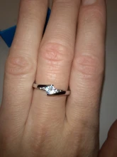 Anillo de piedra de circón redondo y pequeño para mujer, joyería de boda de Color plata Vintage, anillos de compromiso de cristal para mujer