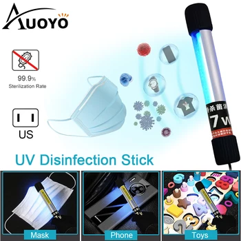 Portable UV Disinfection Lamp Handheld UV Sterilization Germicidal Lamp Mask Disinfection Sterilization Strong Light 7W US UK
Portable UV Disinfection Lamp Handheld UV Sterilization Germicidal Lamp Mask Disinfection Sterilization Strong Light 7W US UK