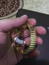 Reloj de cuarzo Vintage para hombre y mujer, pulsera elástica de oro y plata, de negocios, para parejas, para fiesta y oficina, 1 Uds.