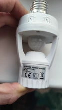 Interruptor de Sensor para portalámparas LED CA 110V 220V, Detector de movimiento E27, soporte de luz estándar para pasillo, escaleras, sala de utilidad, EU/UK