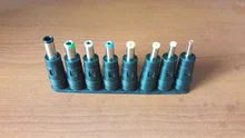 8 unids/set DC Multi tipos a 5,5*2,1mm convertidor adaptador de enchufe para el ordenador portátil, etc.