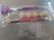 Esmalte de uñas en Gel, pendiente del cepillo con 4 cabezales de esponja de reemplazo, polvo brillante, punteado, gradiente, arte de uñas esponja