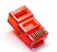 Plug RJ45 UTP Category 5E-Red 
Plug RJ45 UTP Category 5E-Red