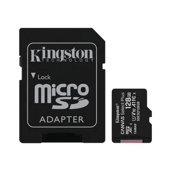 

Game Memory card Kingston Technology Canvas Select Plus, 128 GB MicroSDXC Class 10 UHS-I, 100 MB/s, 85 MB/s Kingston Can
