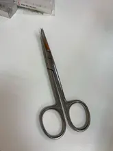 Tijeras quirúrgicas de acero inoxidable de 14cm/16cm/18cm, cabezal con punta curva recta, fórceps, herramientas médicas para clínica Dental