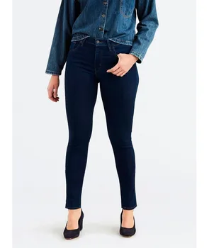 

COWBOY LEVI'S HIGH RISE SKINNY LONE Woman pants dark color blue pants levis Women's trousers woman Vogue trousers