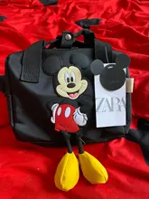 Nueva Disney Mickey Mouse dibujos animados chica bolso de los niños bolsa de almacenamiento de las niñas de dibujos animados Mickey Minnie Mouse bolso bolsos de hombro