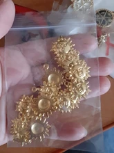 21x17mm 15PCs plata antigua chapado en oro bronce sol hecho a mano encantos colgante: Joyería de bricolaje hallazgos para collar de pulsera