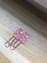 2 uds. De sujetadores de papel de Metal y oro rosa para mujer, estilo de oficina para mujer, papelería escolar, suministros decorativos para fotos, papelería