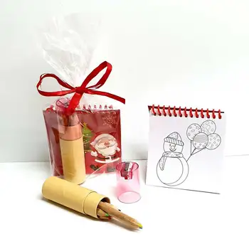 Lot of 24 PCs of notebooks with Christmas pattern templates plus tube with 6 colored pencils in wood with pencil sharpener
Lot of 24 PCs of notebooks with Christmas pattern templates plus tube with 6 colored pencils in wood with pencil sharpener