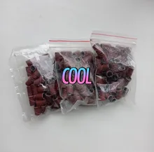 50 unids/lote montado cilíndrica cabezas abrasivo mangas bandas de lijado 80 #120 #180 # para taladro clavo manicura herramientas