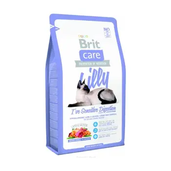 

Brit Care Cat Lilly Sensitive Digestive System Cat Food with Lamb and Salmon Grain-free 2 Kg Healthy Growth Feeding Pet