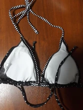 Bandage Bikini Bathing-Suit Push-Up Micro Biquini Patchwork Sexy Women Striped New