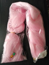 Alororo-trenzas de pelo sintético para mujer, extensiones de cabello sintético de 24 pulgadas Afro Rosa Jumbo, extensión de trenza de cabello para trenzas, 100 colores