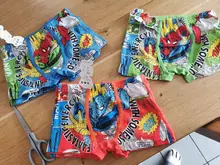 5 pieces Childrens Underwear 3 to 7 yrs boys Flat-angle cotton underpants baby cartoon SpiderMan pants Boxer panties set