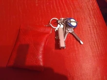 Lralra-cartera larga de cuero de moda para llave de bolsillo, llavero, monedero, pequeño, pequeño, para hombre y mujer