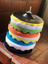 Car-Polishing-Pad-Kit Buffing-Sponge-Pad-Set Auto-Buffing-Waxing M14-Drill with Adaptor