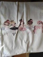 Pillowcase Cushion-Cover Shoes Decorative-Throw Square Ballet Print Home-Decor Cartoon-Style