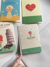Mini cuaderno de papelería de Corea para niños, libreta pequeña portátil de dibujos animados, Bloc de notas para estudiantes, 5 unids/lote