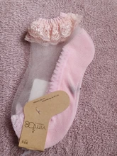 Calcetines antideslizantes con encaje de flores para bebé recién nacido, de algodón, alas de Ángel, para verano