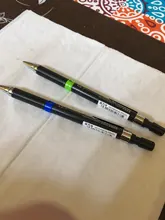 Portaminas de Metal para estudiantes, 2 uds., portaminas de 0,5/0,7mm, automático, papelería escolar