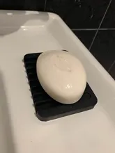 Bandeja de silicona ecológica reutilizable para baño, soporte de plato de jabón, caja de almacenamiento, novedad