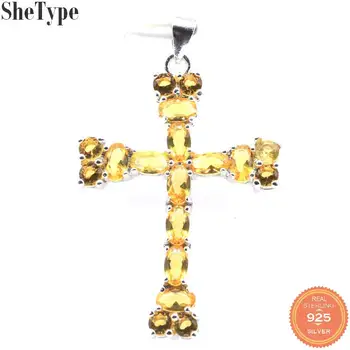 42x26mm Classic 3.4g Cross Golden Citrine Pink Morganite Real 925 Solid Sterling Silver Pendant 
42x26mm Classic 3.4g Cross Golden Citrine Pink Morganite Real 925 Solid Sterling Silver Pendant