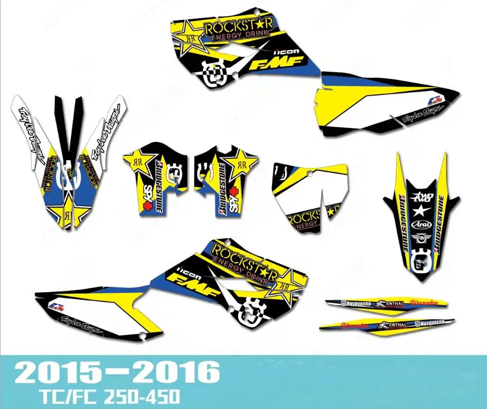 Free Customized Motorcycle TEAM GRAPHICS BACKGROUNDS DECALS STICKERS For Husqvarna TC250 TC350 TC450 FC250 FC350 FC450 2015 2016
Free Customized Motorcycle TEAM GRAPHICS BACKGROUNDS DECALS STICKERS For Husqvarna TC250 TC350 TC450 FC250 FC350 FC450 2015 2016