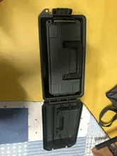 Caja de plástico para munición caja de almacenamiento estilo militar, ligera, de alta resistencia, accesorio para munición, caja de almacenamiento táctica, caja de balas
