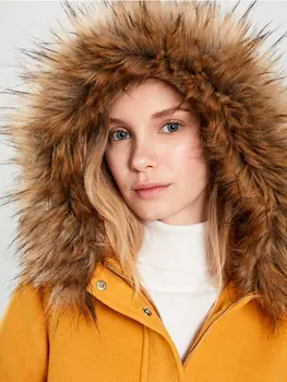 Hooded Stamp Coat 
Hooded Stamp Coat