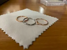 ZHOUYANG-Anillo minimalista para dedo delgado con forma de corazón, joyería festiva, dulce circonita, en 3 colores