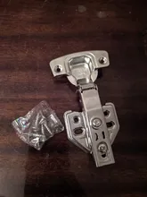 AOBT-bisagra de acero inoxidable para puerta de armario, amortiguador de bisagras hidráulicas, Cierre Suave, 1 Uds.