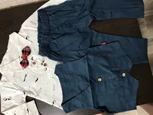Conjunto de ropa para niños, chaleco + manga larga + Pantalones, traje de caballero, chándal, primavera y otoño