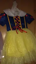 Los niños niña nieve blanco vestido de la princesa del traje bebé niños fiesta de cumpleaños de Halloween elegante vestidos para niñas vestido Cosplay + capa