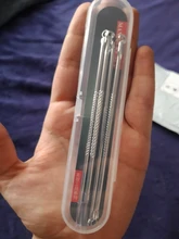 Agujas para quitar espinillas, Juego de Extractor de acné, cuchara de Metal, manchas negras, poros, cuidado Facial, 3/4/9 Uds.