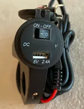 MoFlyeer-cargador USB para motocicleta adaptador de teléfono móvil resistente al agua, de aleación de aluminio, con pantalla Digital de 2.4A, cargador rápido para coche con interruptor