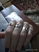 Conjunto de anillos minimalistas de plata y oro para mujer, sortija de nudillo con cristal geométrico Punk, joyería para dedos 2019