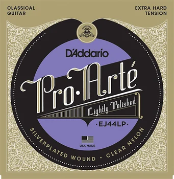 Ej44lp Pro-Arte composite string kit for classical guitar, very strong tension, D'Addario
Ej44lp Pro-Arte composite string kit for classical guitar, very strong tension, D'Addario
