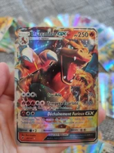 Juego de cartas de Pokemon francés para niños, juego de batalla brillante, Vmax TAG TEAM GX, Francaise V Max, 10-300 Uds.