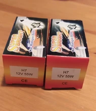 Bombilla halógena de alta potencia para faro delantero de coche, luces antiniebla blancas de 5000K, fuente de luz para estacionamiento, 55W, 12V, H7, 2 uds.