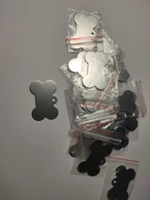Etiqueta de identificación de perro personalizada, placa de identificación de hueso de Mascota, etiquetas de perritos para perro, Nombre de mascota, Dirección de teléfono, No. Tag, 20 Uds., venta al por mayor