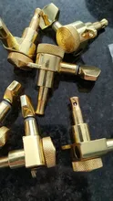6R Gold Lock String Tuning clavijas afinadores de tecla cabezas de máquina para guitarra eléctrica acústica cerradura estilo Schaller
