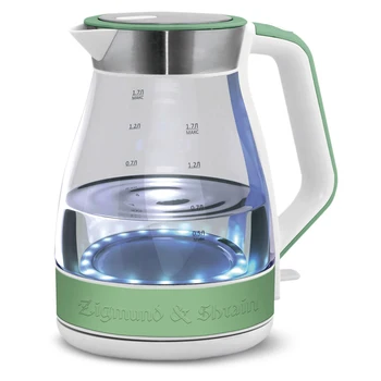 

Electric kettle Zigmund & shtain ke-822 plastic glass Green White