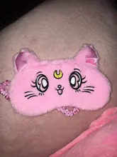 La bonita máscara de Ojos de dibujos animados tiene un buen rendimiento de blindaje ligero. Antifaz para dormir suave y cómodo para ayudar a dormir gran oferta