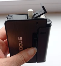 Case Lighter Gadget-Tools Cigarette-Boxes Christmas-Gifts Automatic Metal Women 10PCS