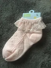 YWHUANSEN 0 a 6 años bebé niño pequeño niñas con volantes de encaje tobillo algodón calcetines vestido princesa verano algodón ojal calcetines con flores